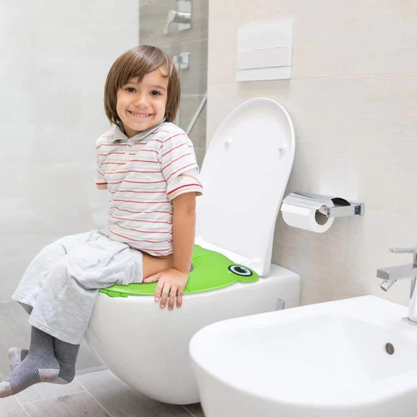 Sedile da toilette portatile pieghevole per bambini (antiscivolo e res